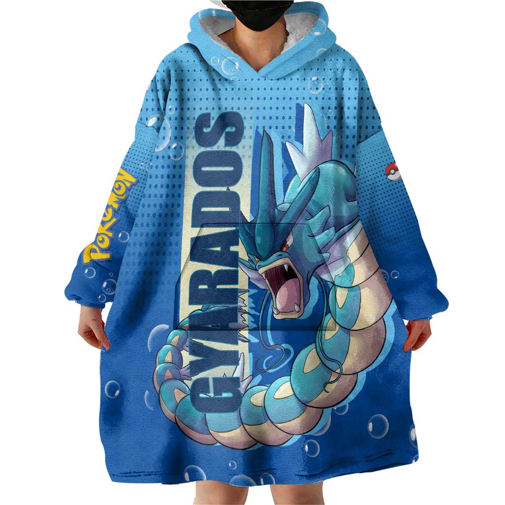 Gyarados from Poké Wearable Blanket Hoodie with Water Type Power and Fierce Design - The Mazicc