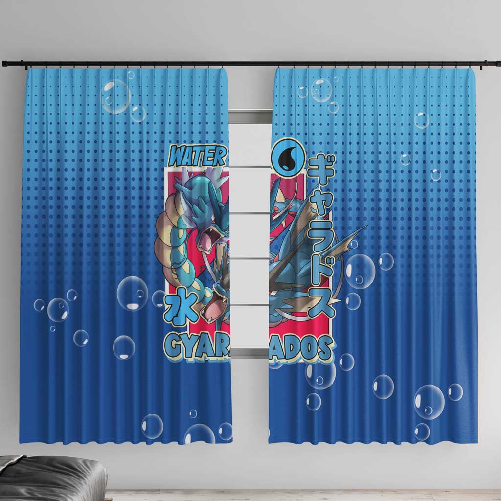 Gyarados from Poké Window Curtain with Water Type Power and Fierce Design - The Mazicc