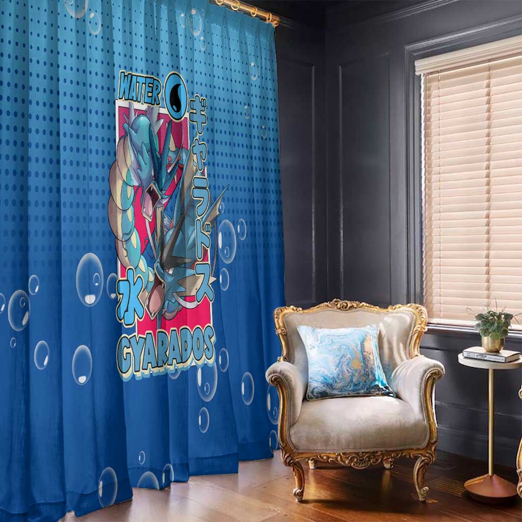 Gyarados from Poké Window Curtain with Water Type Power and Fierce Design - The Mazicc