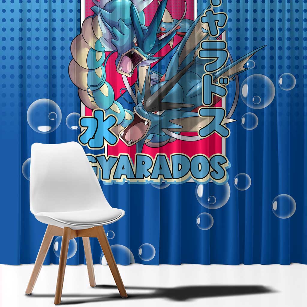 Gyarados from Poké Window Curtain with Water Type Power and Fierce Design - The Mazicc