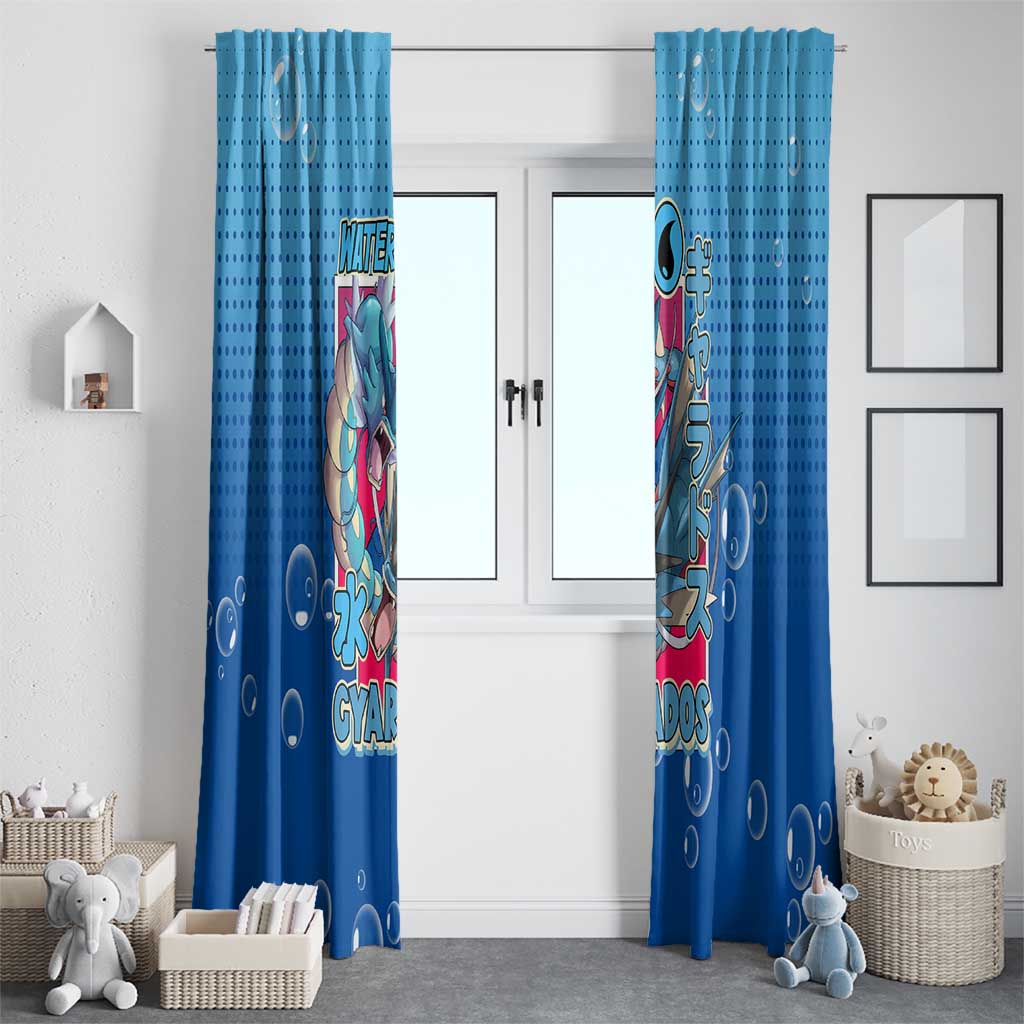 Gyarados from Poké Window Curtain with Water Type Power and Fierce Design - The Mazicc