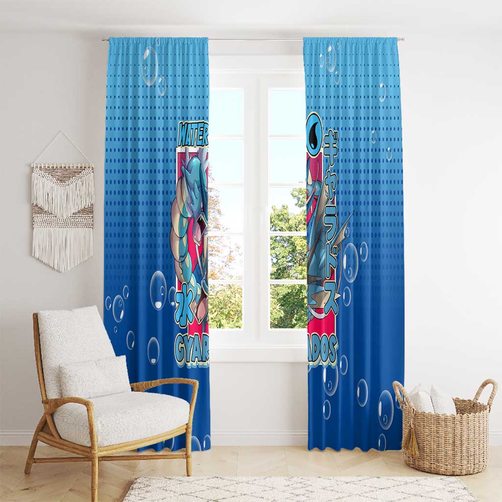 Gyarados from Poké Window Curtain with Water Type Power and Fierce Design - The Mazicc