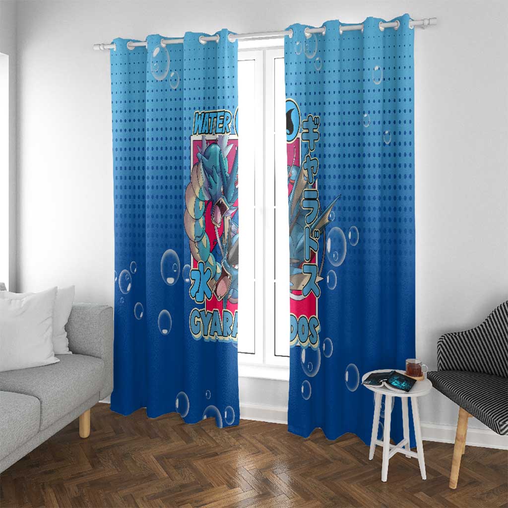 Gyarados from Poké Window Curtain with Water Type Power and Fierce Design - The Mazicc