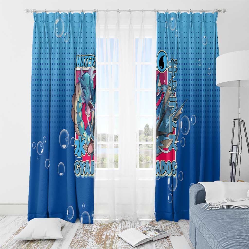 Gyarados from Poké Window Curtain with Water Type Power and Fierce Design - The Mazicc