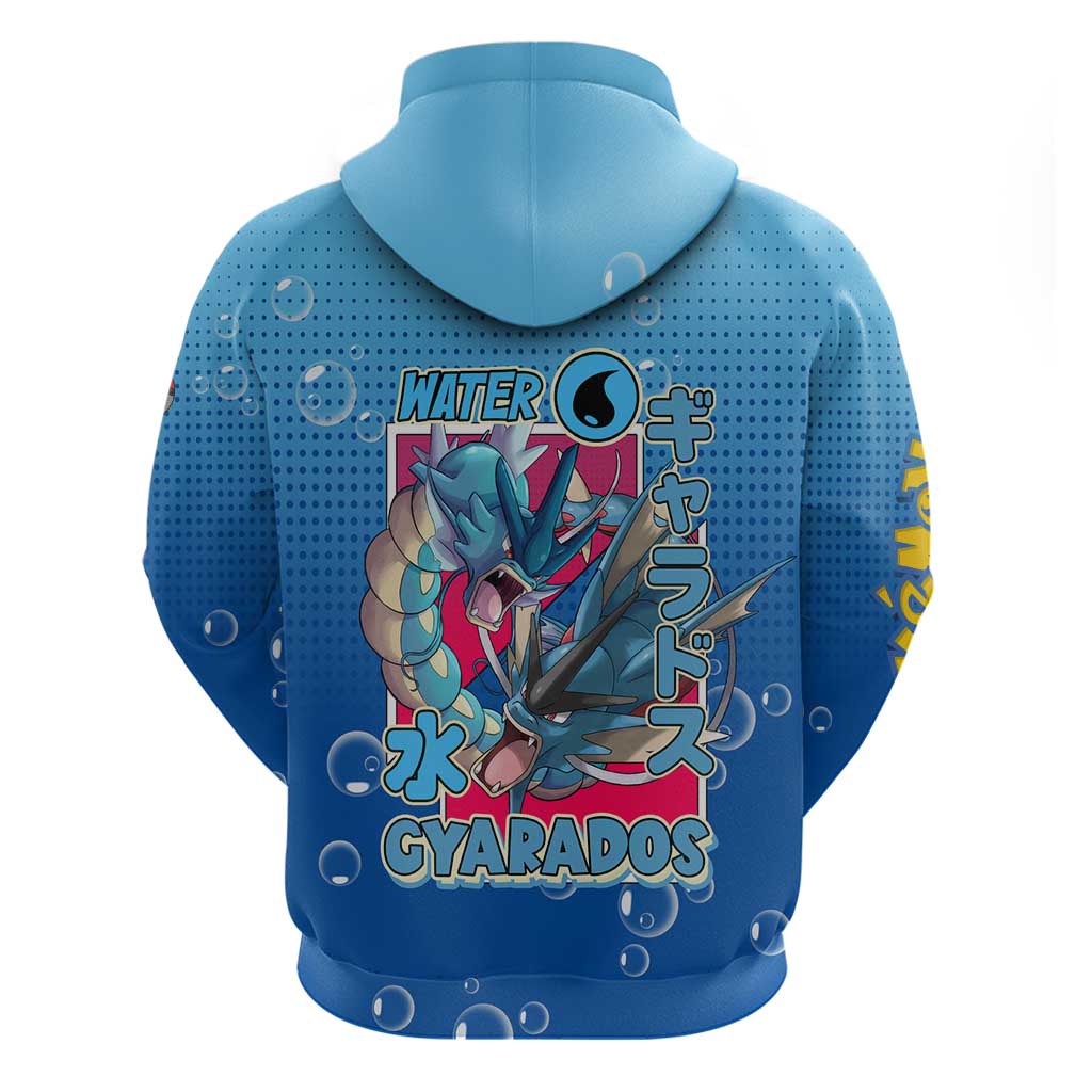 Gyarados from Poké Zip Hoodie with Water Type Power and Fierce Design - The Mazicc