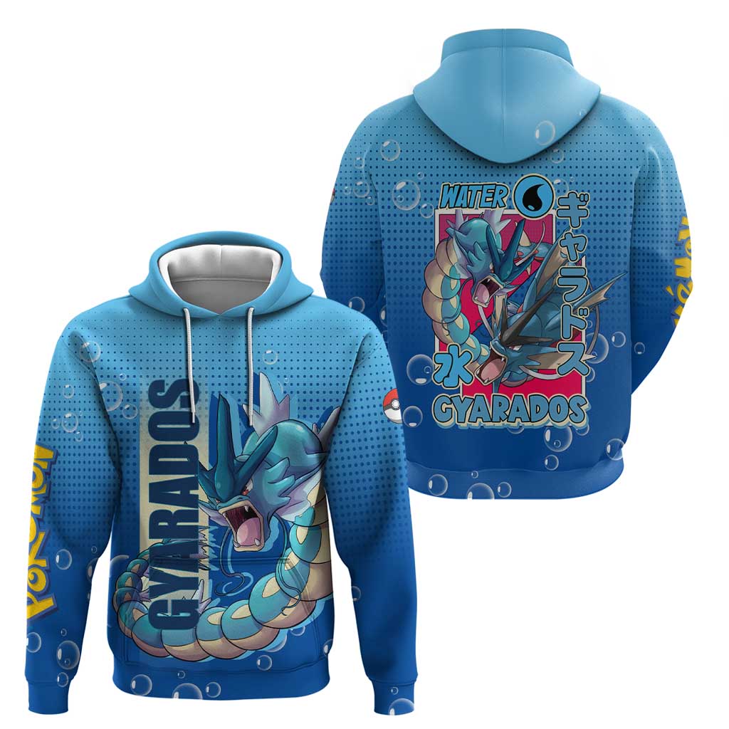 Gyarados from Poké Zip Hoodie with Water Type Power and Fierce Design - The Mazicc