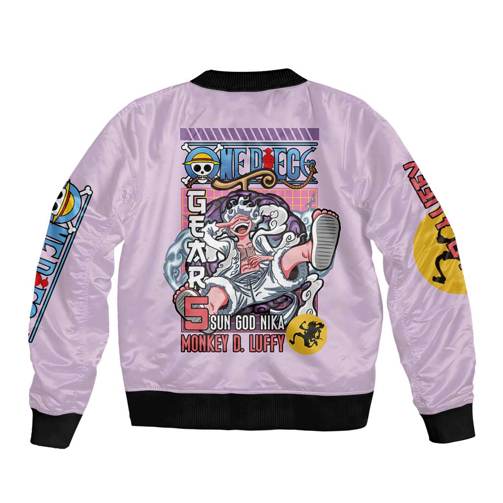 Monkey D. Luffy Gear 5 And Demon Fruit Nika - One Piece Bomber Jacket Anime Style