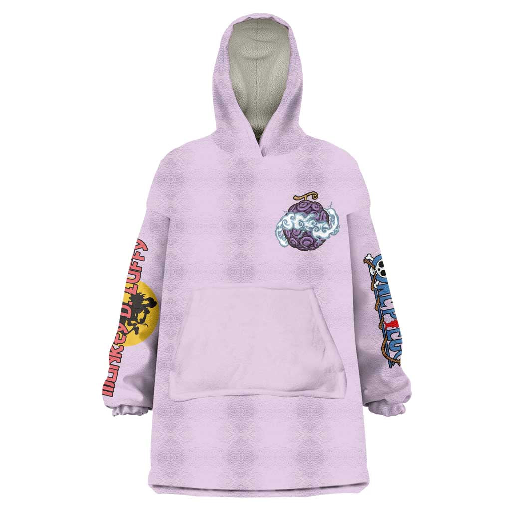 Monkey D. Luffy Gear 5 And Demon Fruit Nika - One Piece Wearable Blanket Hoodie Anime Style