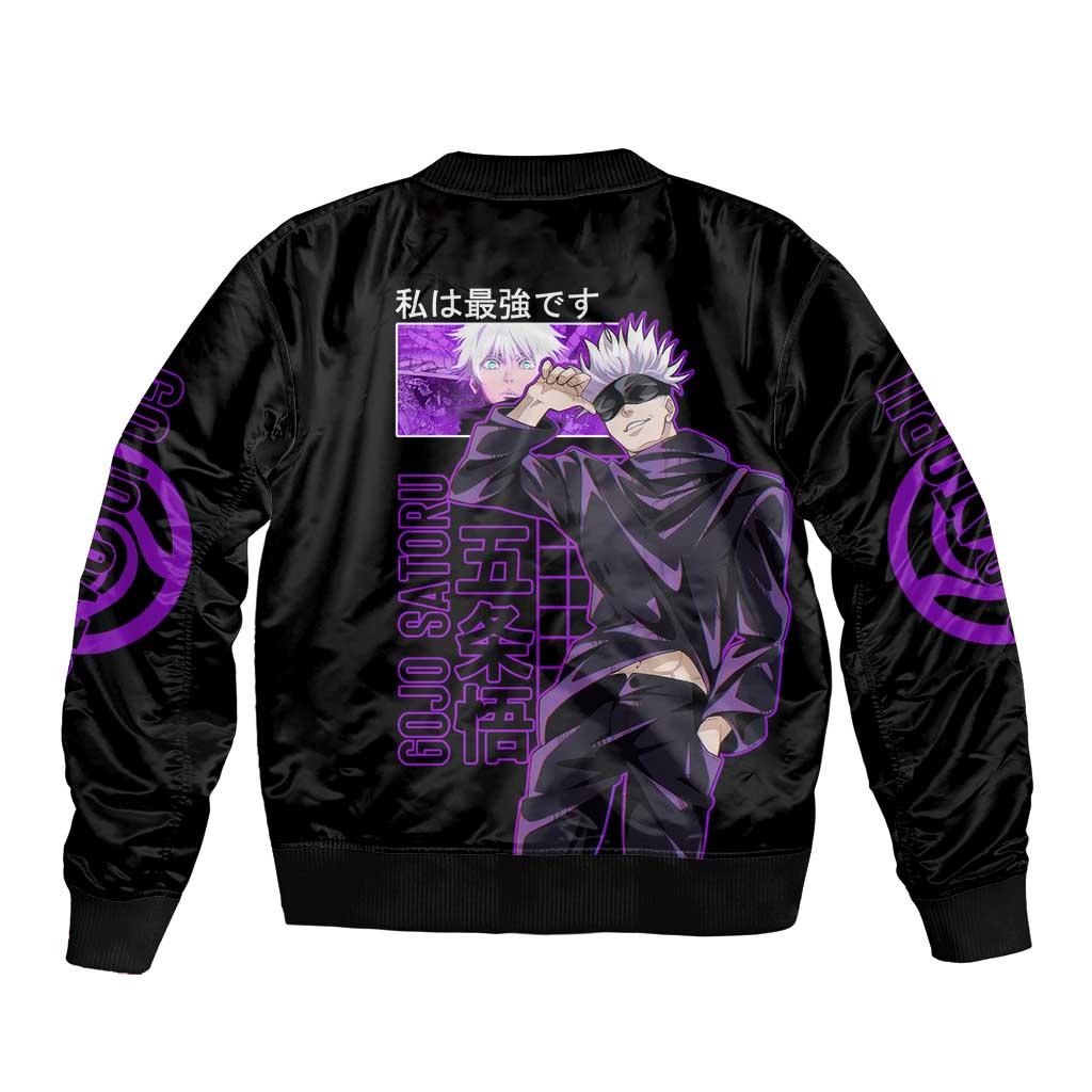 Gojo Satoru Sensei - Jujutsu Kaisen Bomber Jacket Anime Japan Art Style