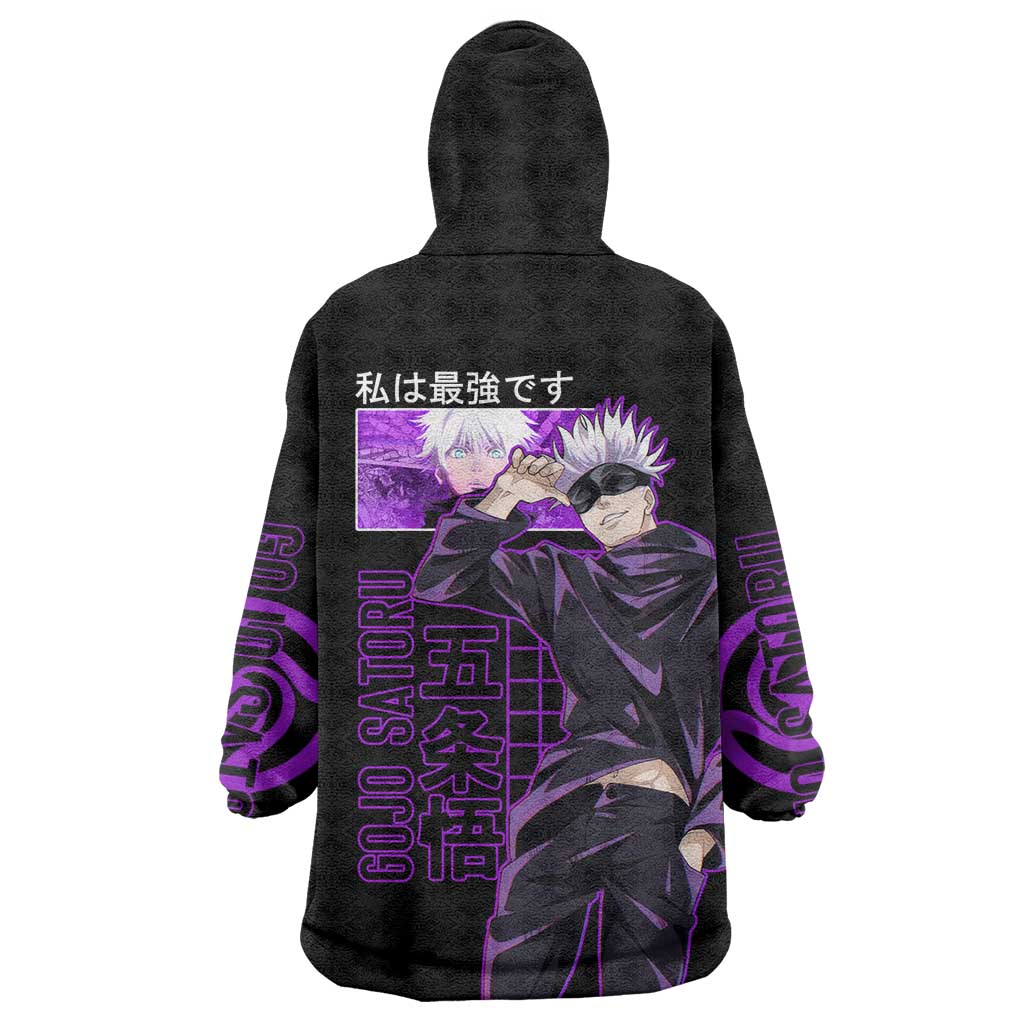 Gojo Satoru Sensei - Jujutsu Kaisen Wearable Blanket Hoodie Anime Japan Art Style