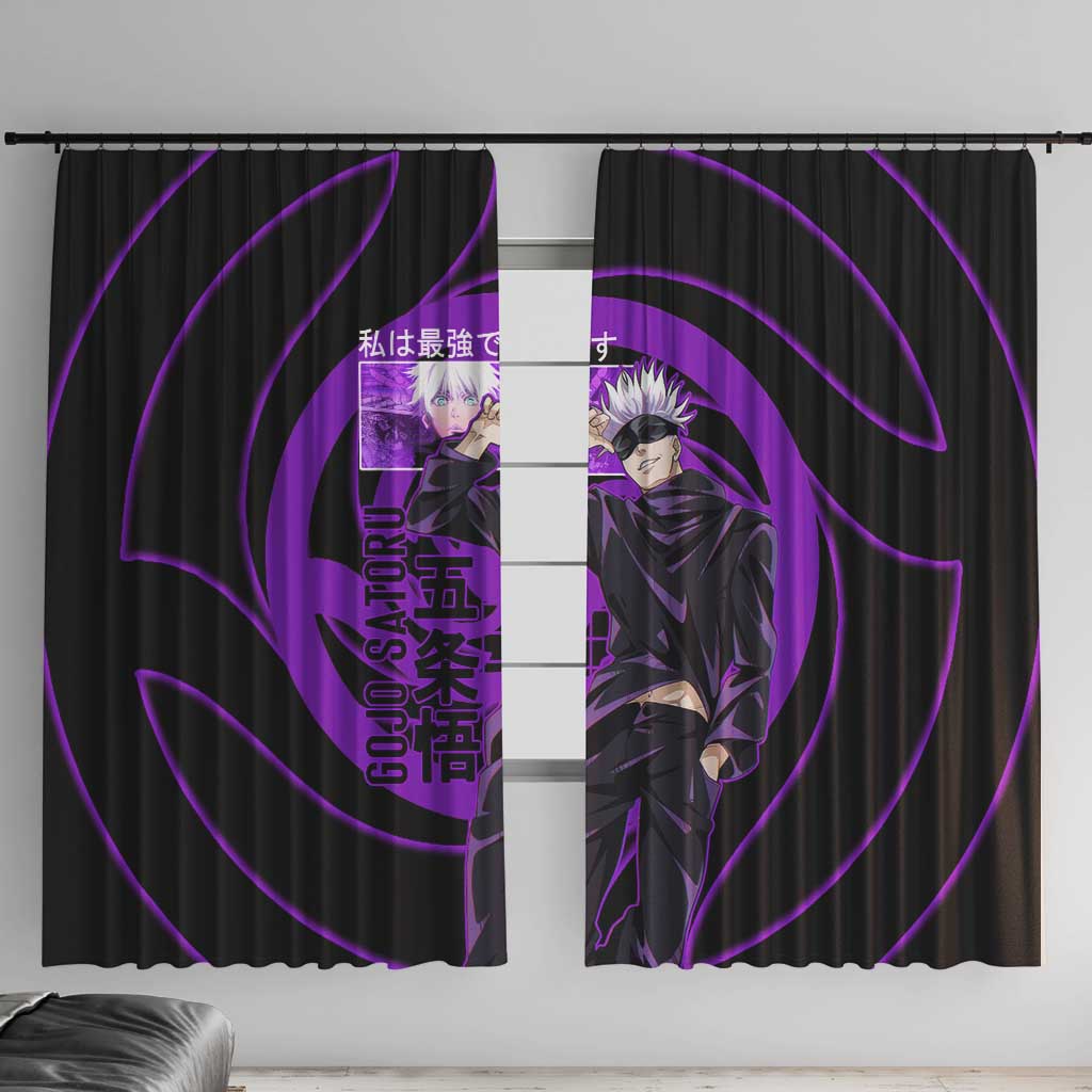 Gojo Satoru Sensei - Jujutsu Kaisen Window Curtain Anime Japan Art Style
