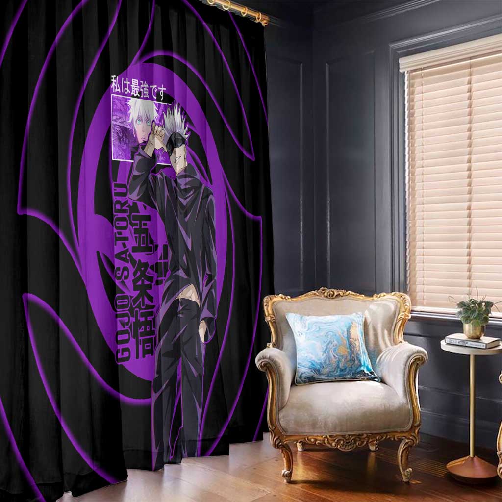 Gojo Satoru Sensei - Jujutsu Kaisen Window Curtain Anime Japan Art Style