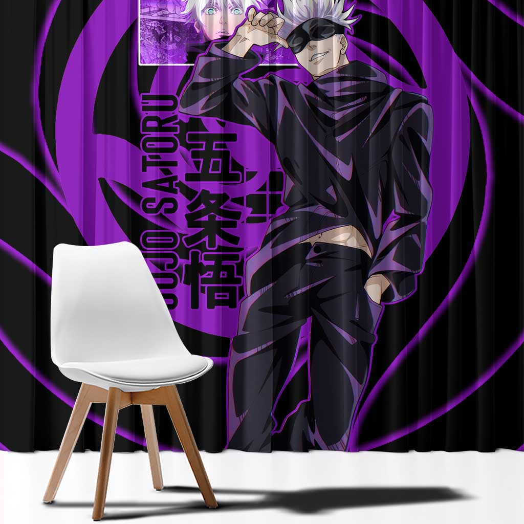 Gojo Satoru Sensei - Jujutsu Kaisen Window Curtain Anime Japan Art Style