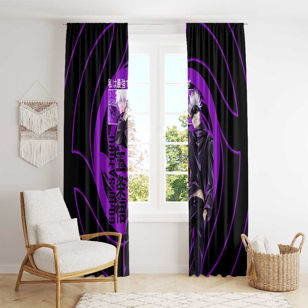 Gojo Satoru Sensei - Jujutsu Kaisen Window Curtain Anime Japan Art Style