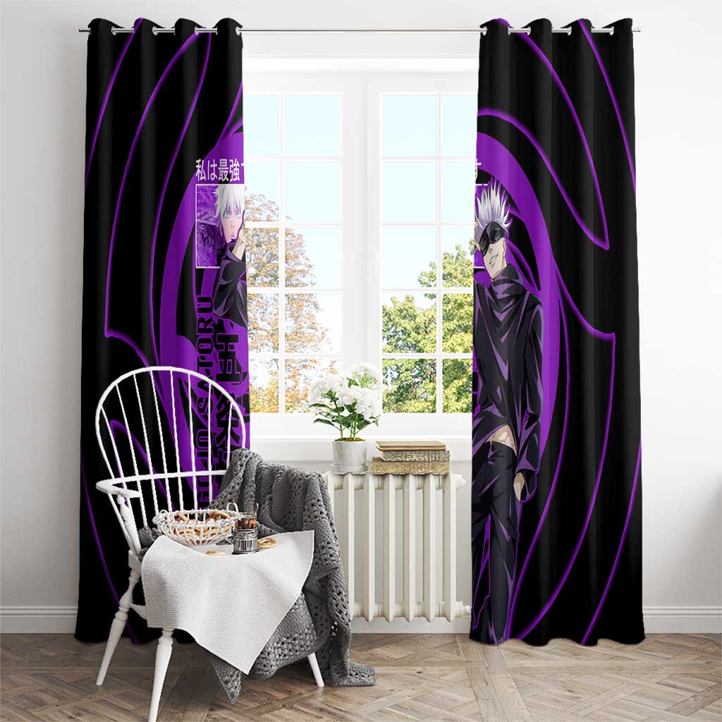 Gojo Satoru Sensei - Jujutsu Kaisen Window Curtain Anime Japan Art Style