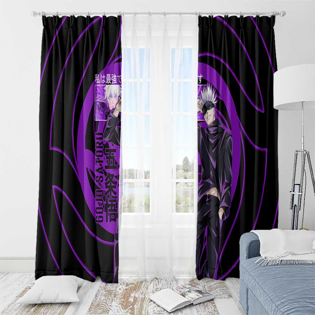 Gojo Satoru Sensei - Jujutsu Kaisen Window Curtain Anime Japan Art Style