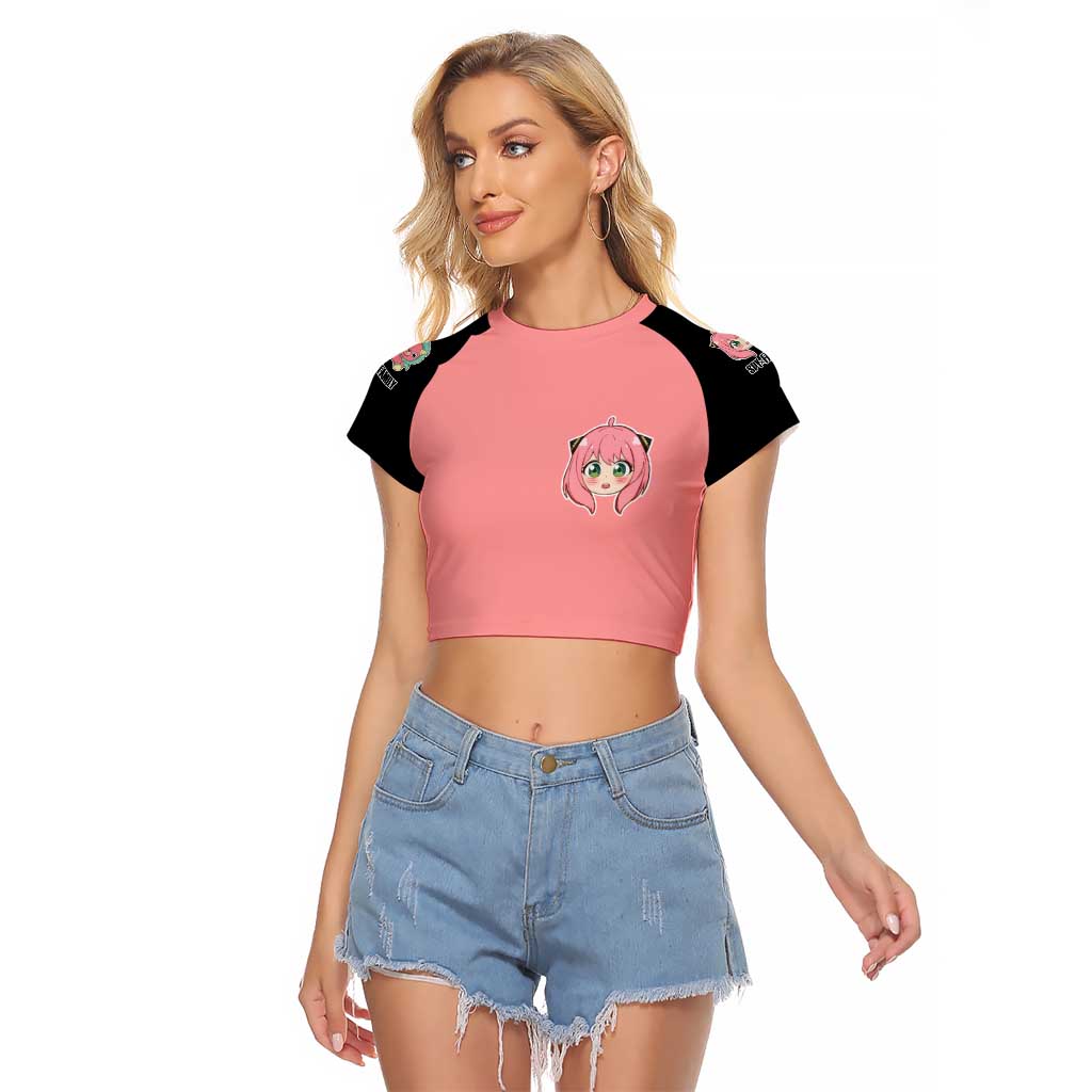 Anya Forger Spy x Family Raglan Cropped T Shirt Anime Style