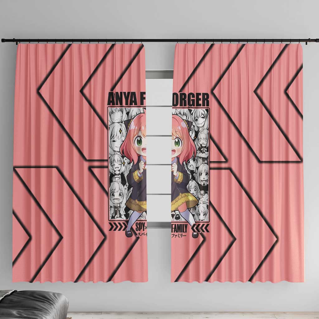 Anya Forger Spy x Family Window Curtain Anime Style