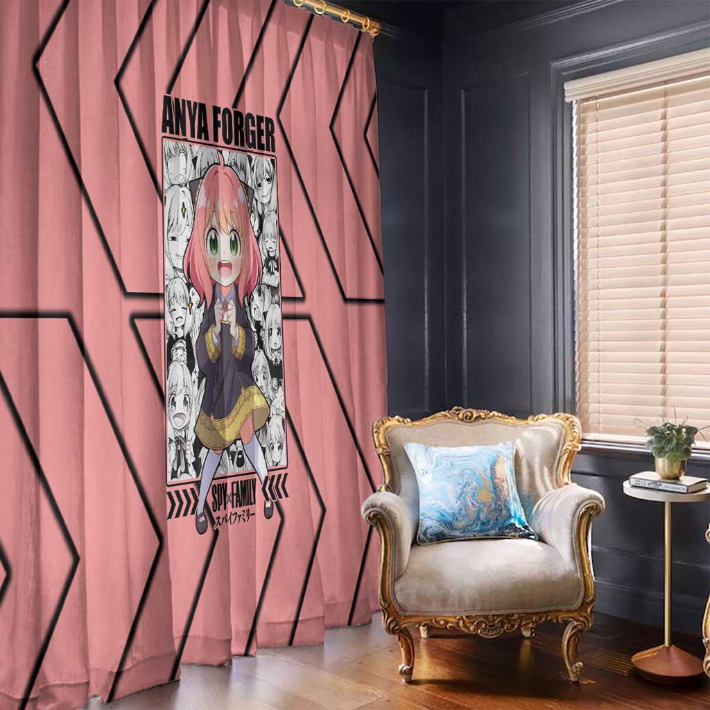 Anya Forger Spy x Family Window Curtain Anime Style