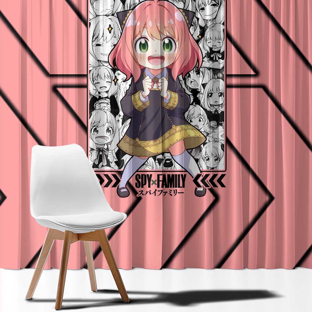 Anya Forger Spy x Family Window Curtain Anime Style