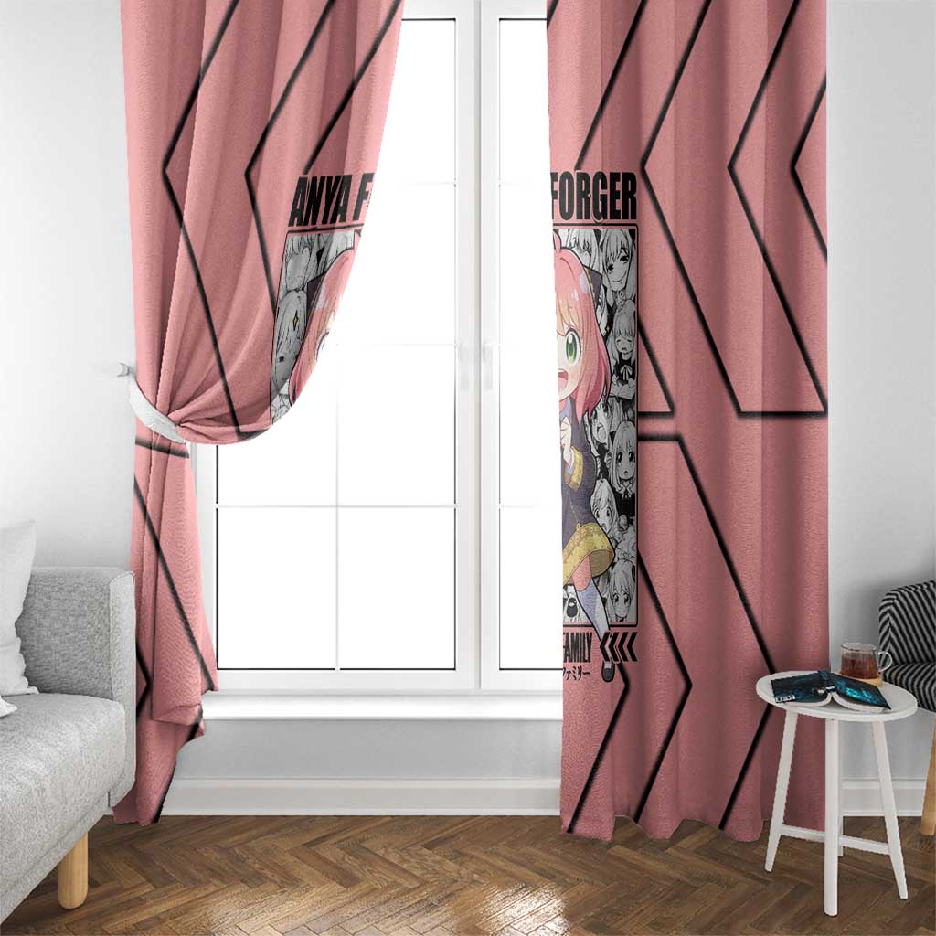 Anya Forger Spy x Family Window Curtain Anime Style