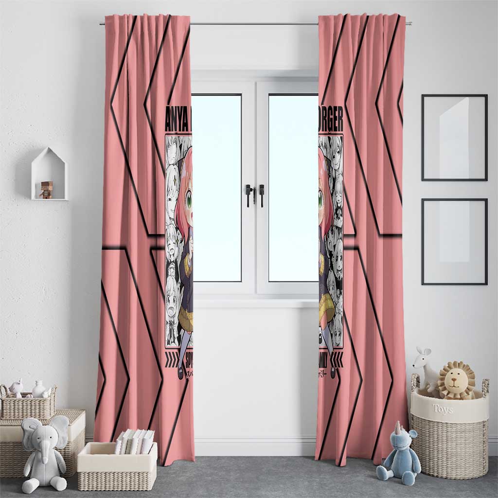 Anya Forger Spy x Family Window Curtain Anime Style