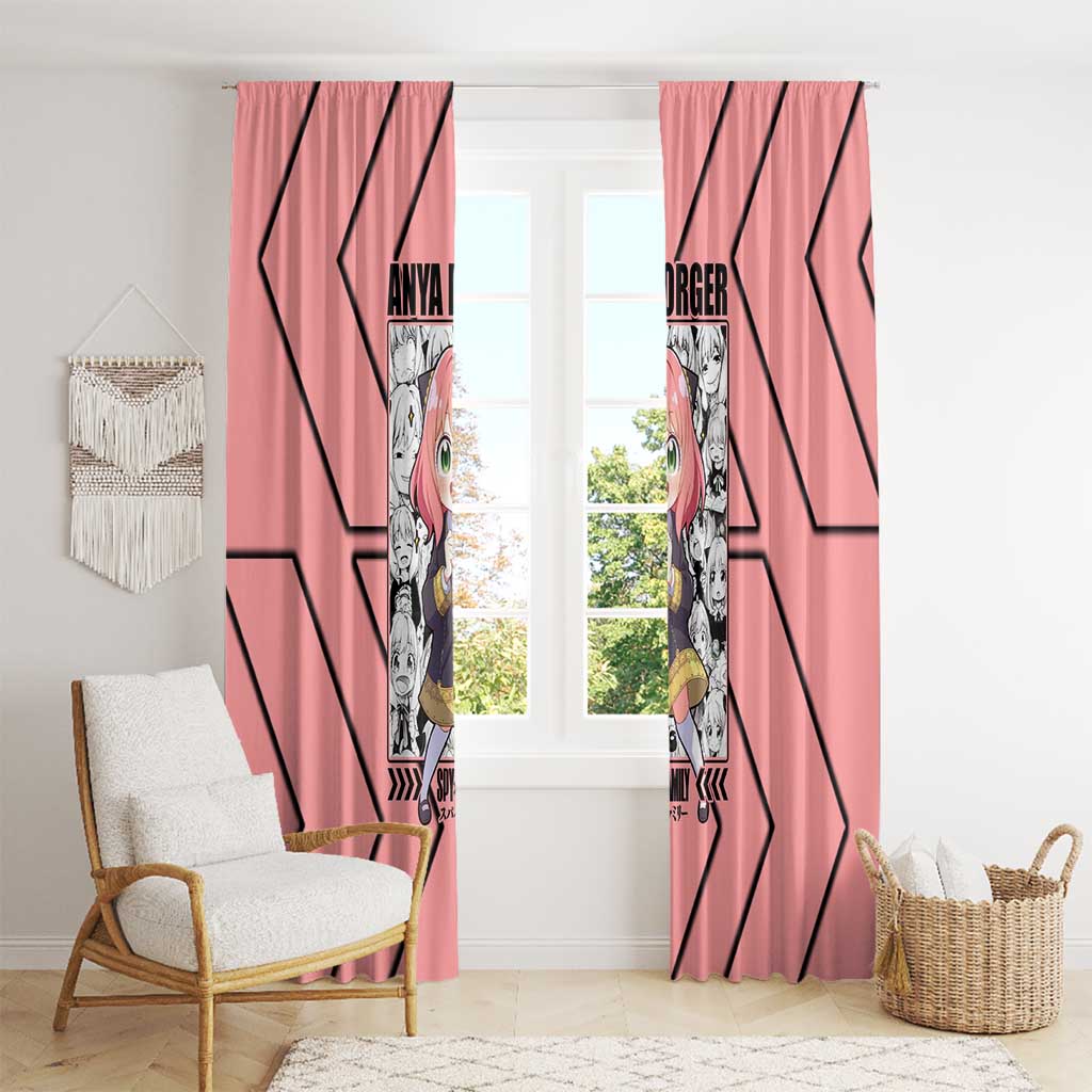 Anya Forger Spy x Family Window Curtain Anime Style