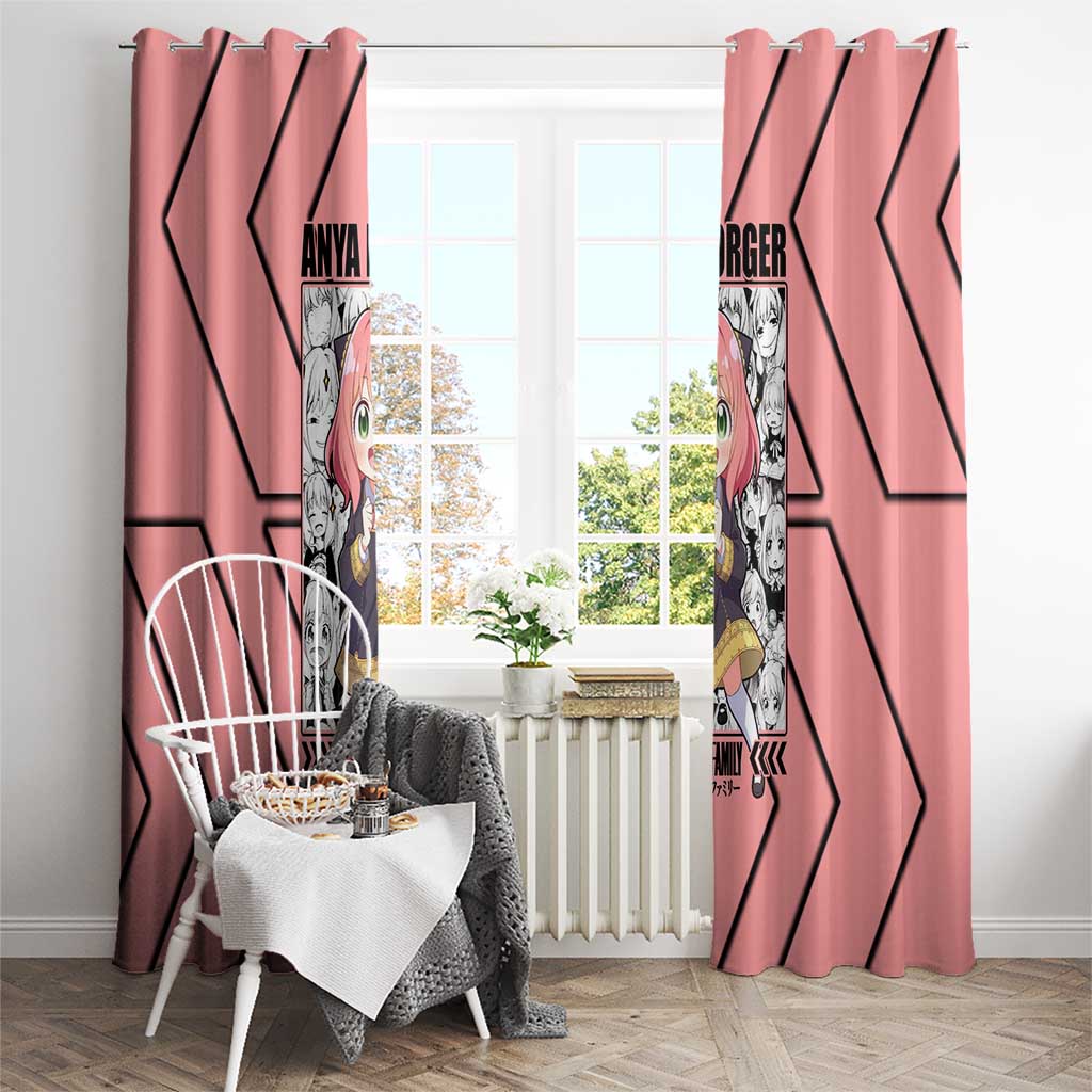 Anya Forger Spy x Family Window Curtain Anime Style