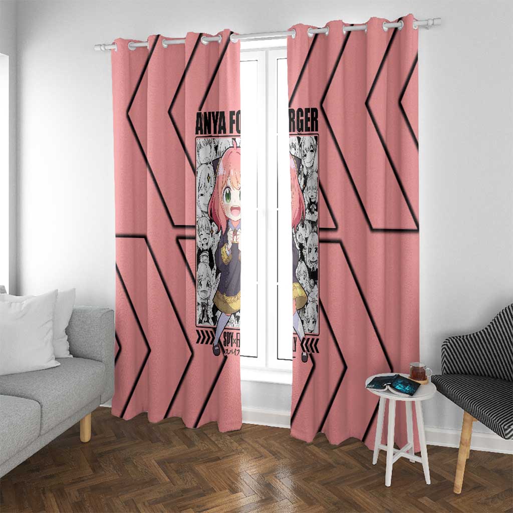 Anya Forger Spy x Family Window Curtain Anime Style