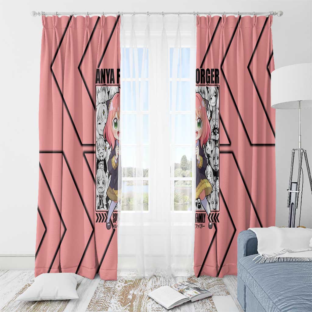 Anya Forger Spy x Family Window Curtain Anime Style