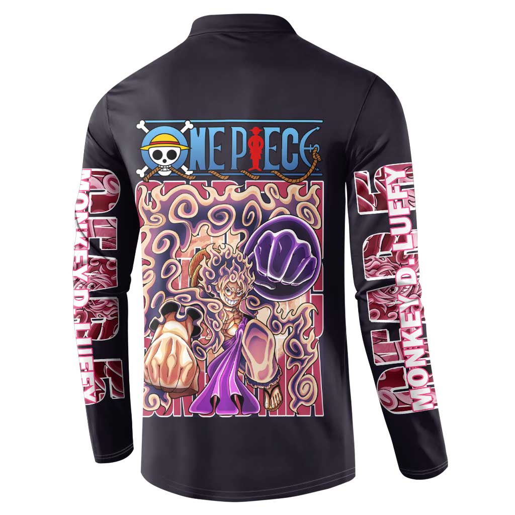 Gear 5th Luffy One Piece Button Sweatshirt Anime Style