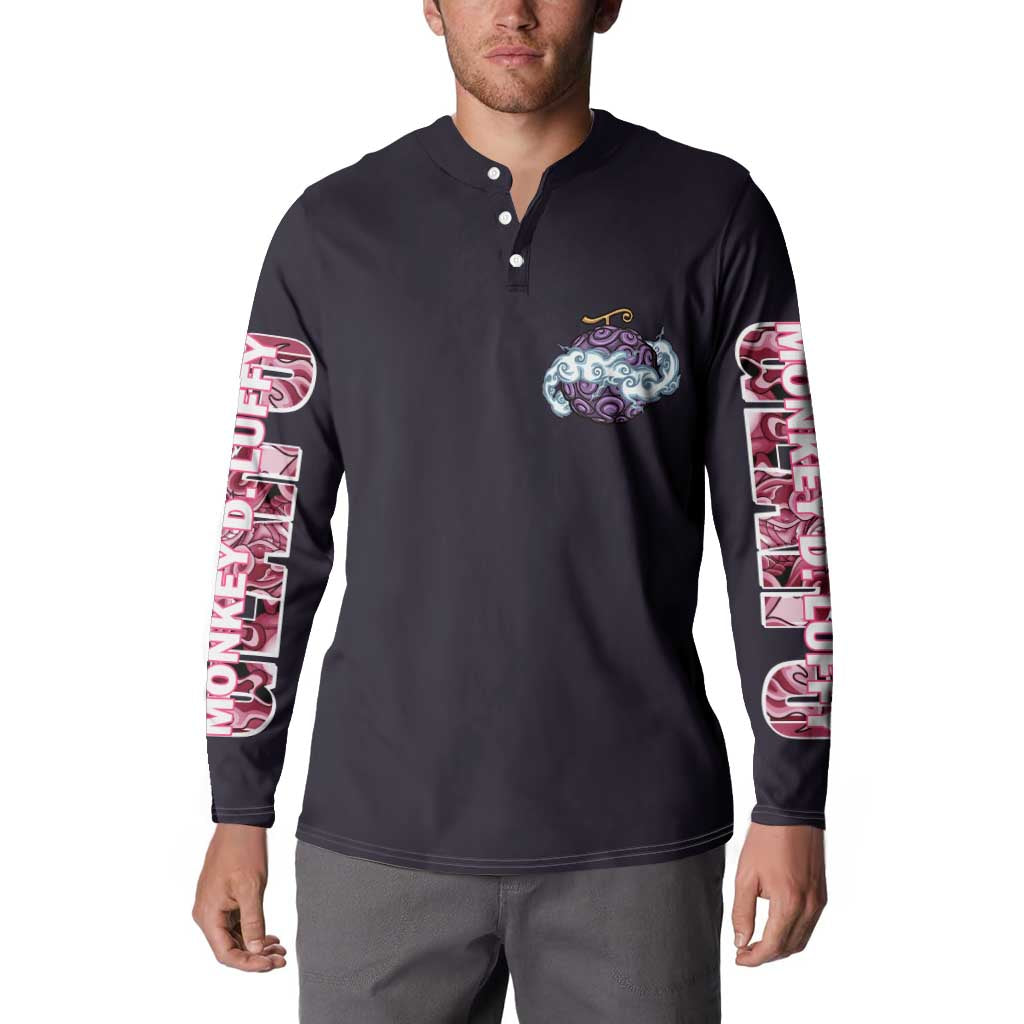 Gear 5th Luffy One Piece Button Sweatshirt Anime Style
