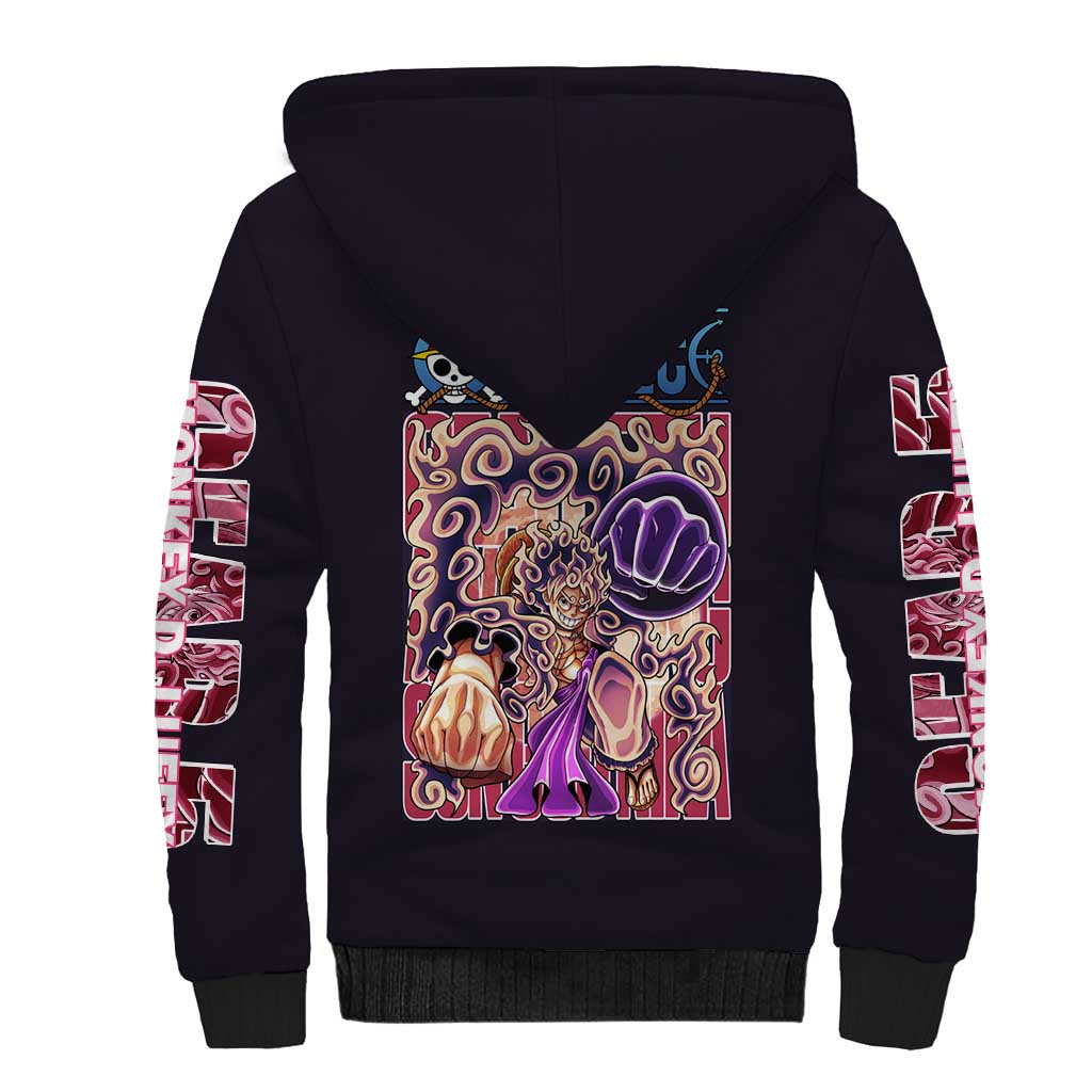 Gear 5th Luffy One Piece Sherpa Hoodie Anime Style