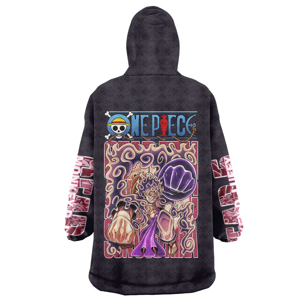 Gear 5th Luffy One Piece Wearable Blanket Hoodie Anime Style