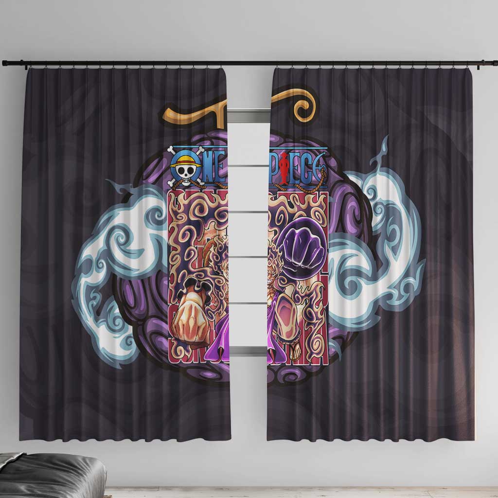 Gear 5th Luffy One Piece Window Curtain Anime Style
