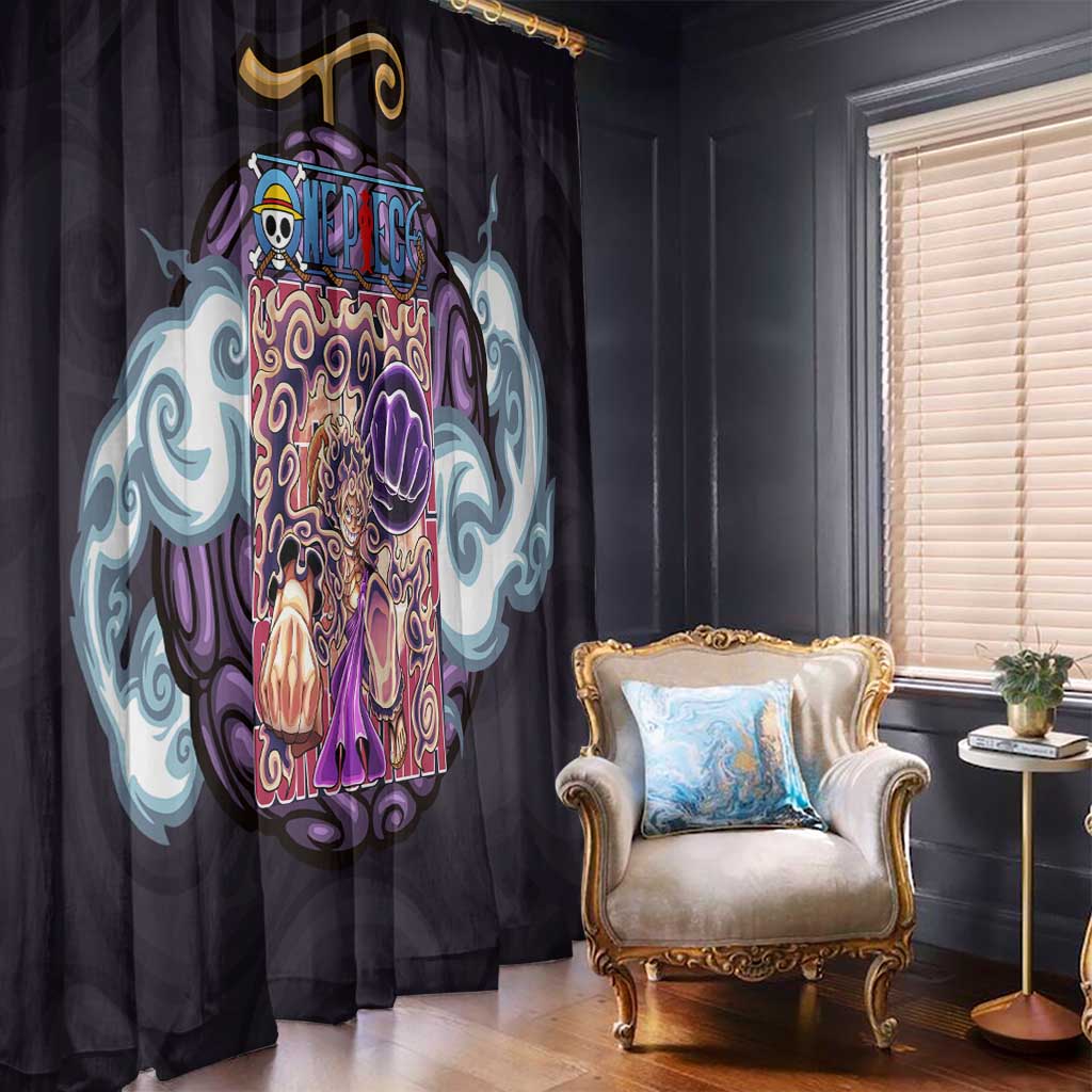Gear 5th Luffy One Piece Window Curtain Anime Style
