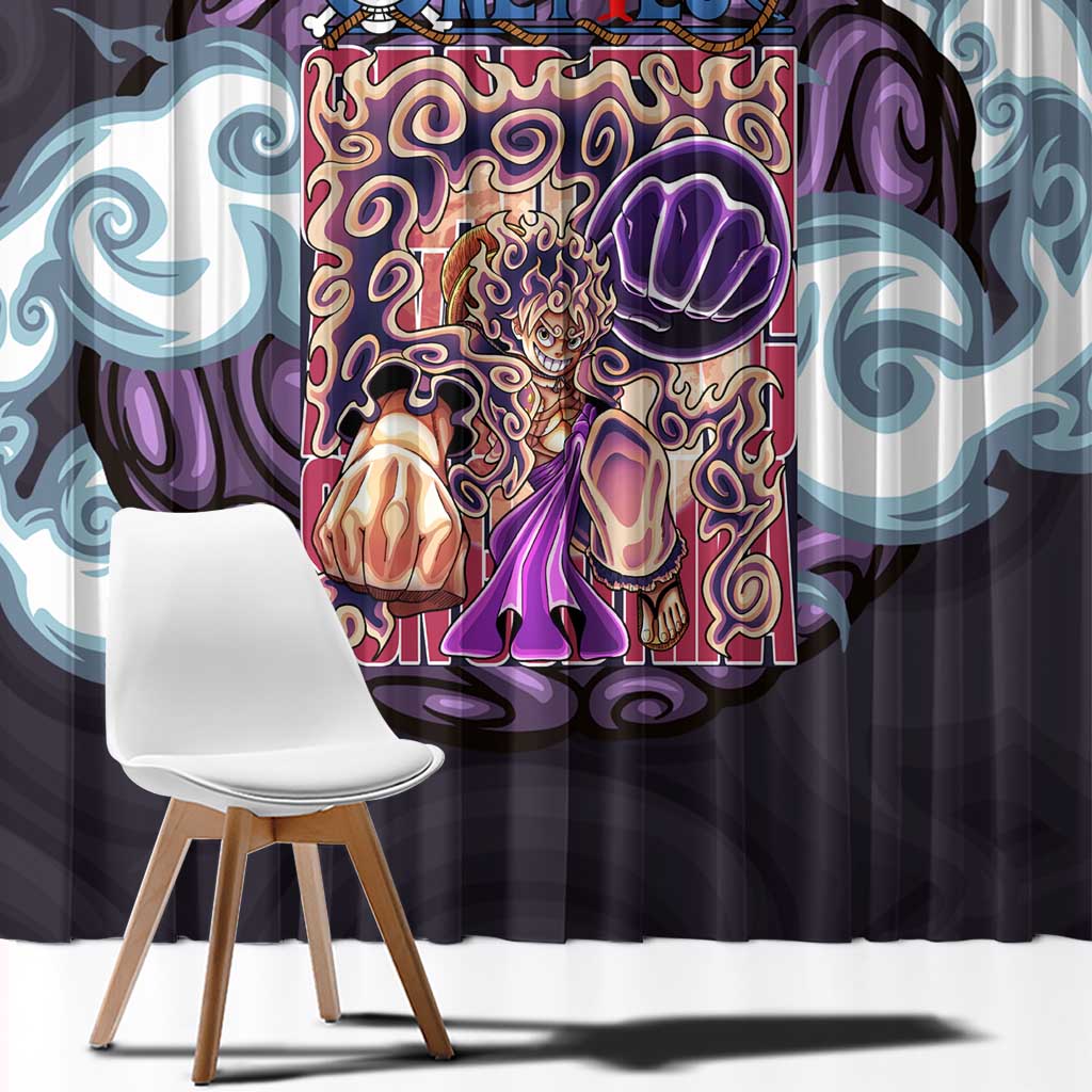 Gear 5th Luffy One Piece Window Curtain Anime Style