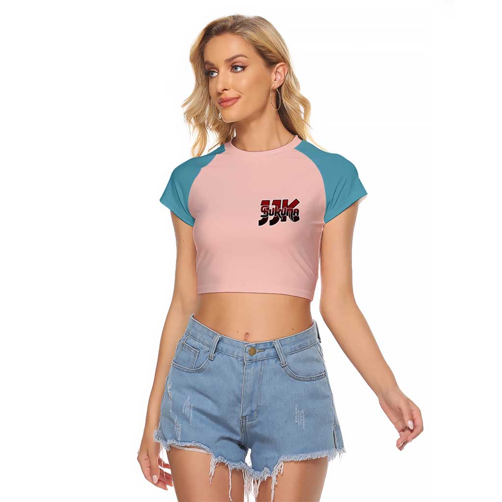 Ryomen Sukuna - Jujutsu Kaisen Raglan Cropped T Shirt Anime Style
