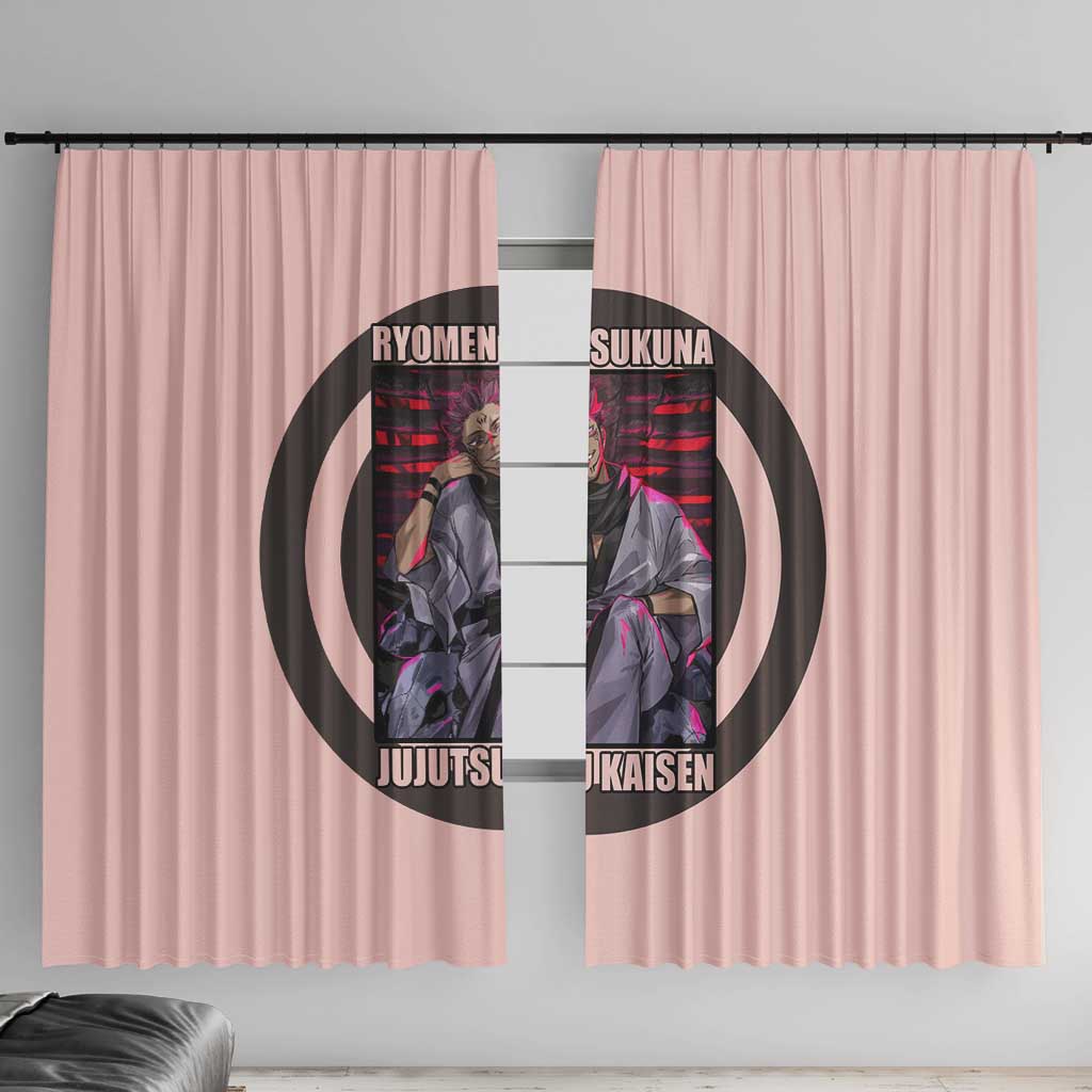 Ryomen Sukuna - Jujutsu Kaisen Window Curtain Anime Style