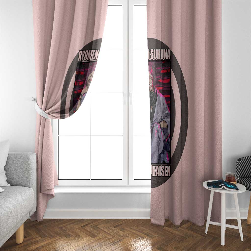 Ryomen Sukuna - Jujutsu Kaisen Window Curtain Anime Style