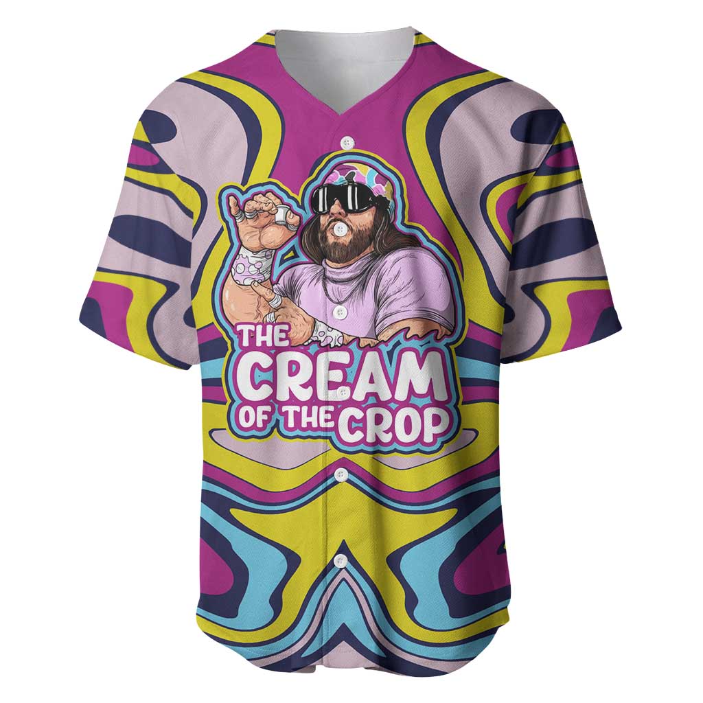 The Cream of the Crop Trippy Randy Savage Pop Culture Baseball Jersey Anime Style