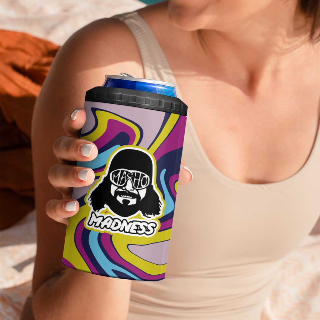 The Cream of the Crop Trippy Randy Savage Pop Culture 4 in 1 Can Cooler Tumbler Anime Style