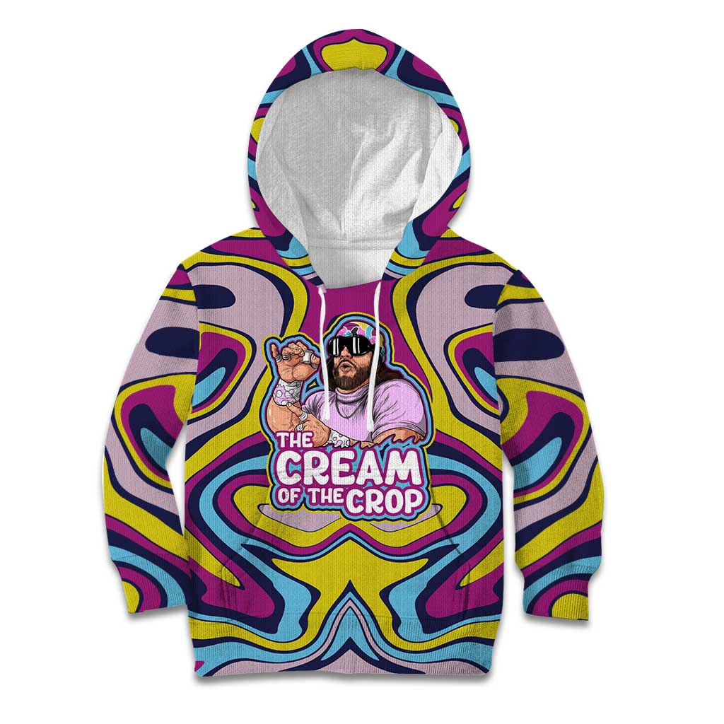 The Cream of the Crop Trippy Randy Savage Pop Culture Kid Hoodie Anime Style