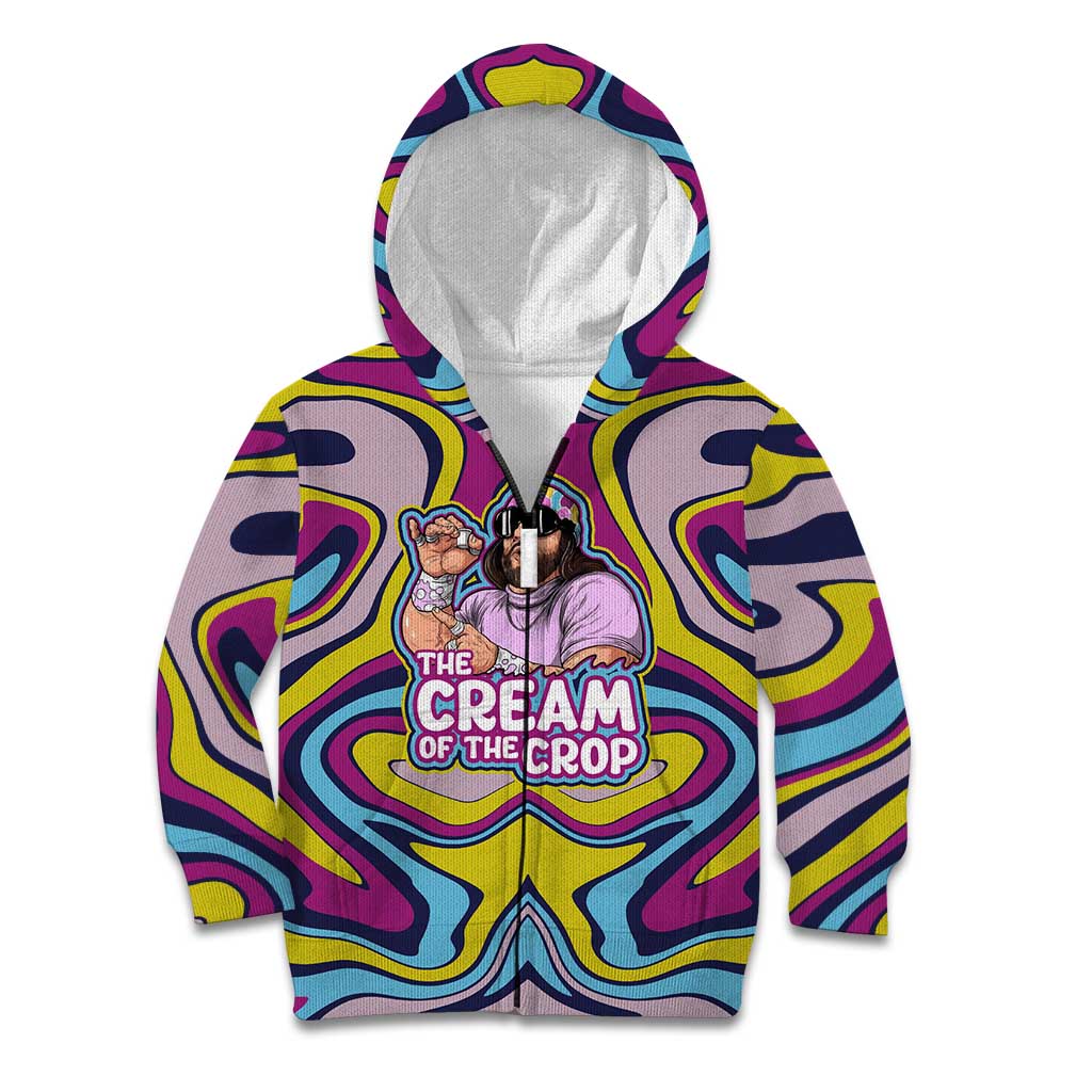 The Cream of the Crop Trippy Randy Savage Pop Culture Kid Hoodie Anime Style