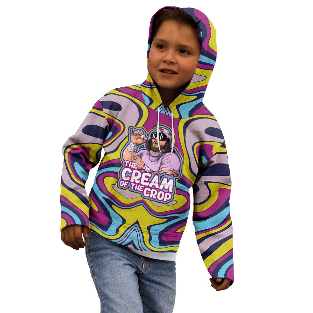The Cream of the Crop Trippy Randy Savage Pop Culture Kid Hoodie Anime Style
