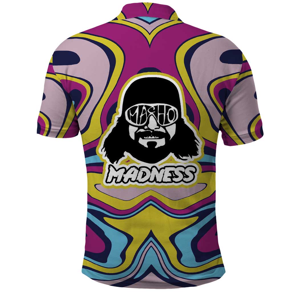 The Cream of the Crop Trippy Randy Savage Pop Culture Polo Shirt Anime Style