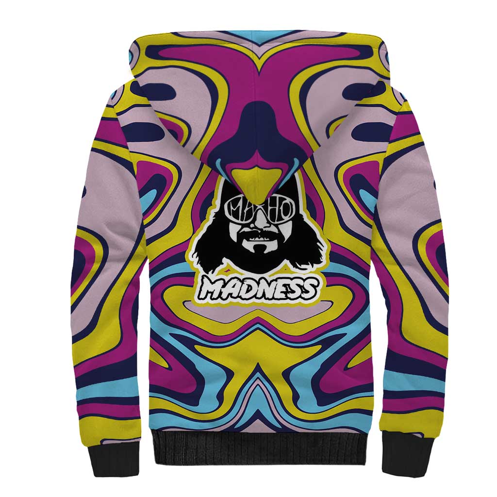 The Cream of the Crop Trippy Randy Savage Pop Culture Sherpa Hoodie Anime Style