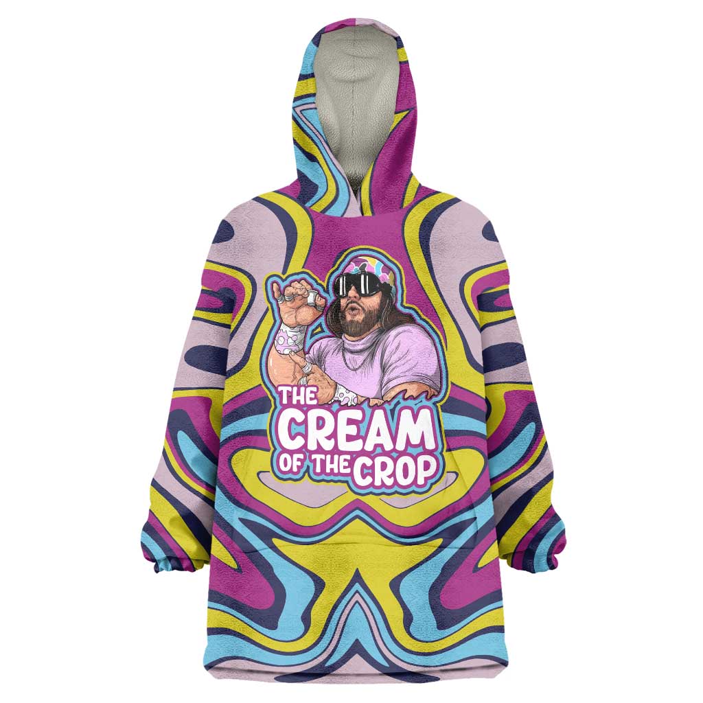 The Cream of the Crop Trippy Randy Savage Pop Culture Wearable Blanket Hoodie Anime Style