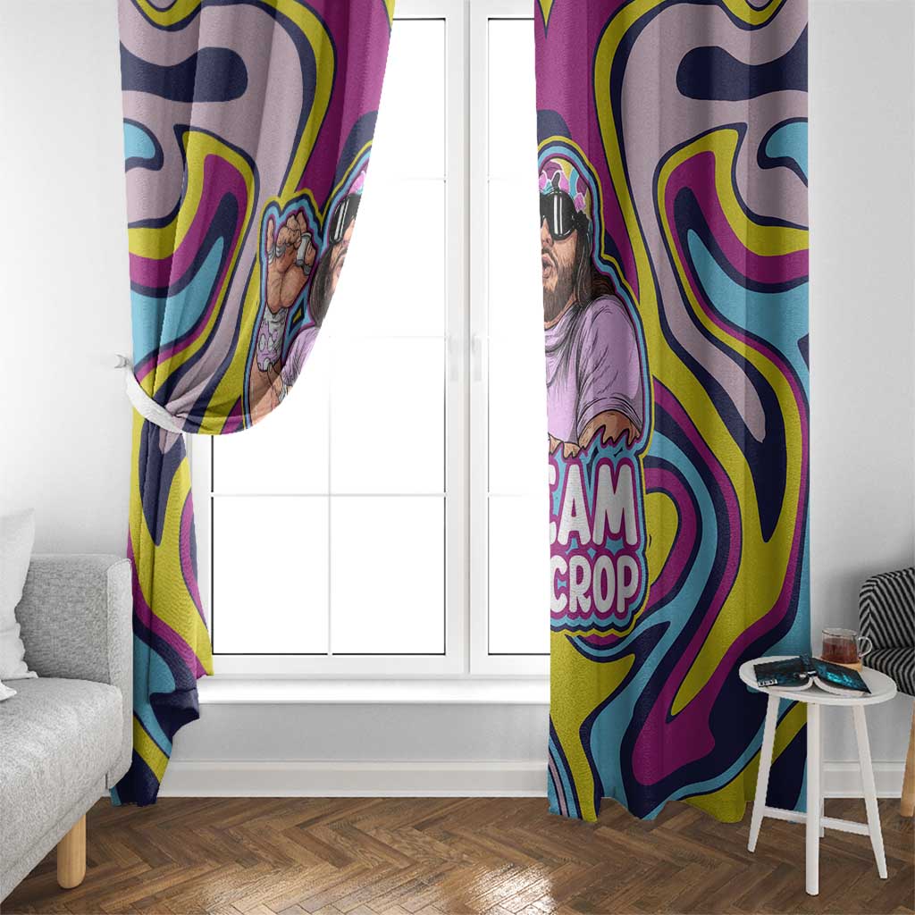 The Cream of the Crop Trippy Randy Savage Pop Culture Window Curtain Anime Style