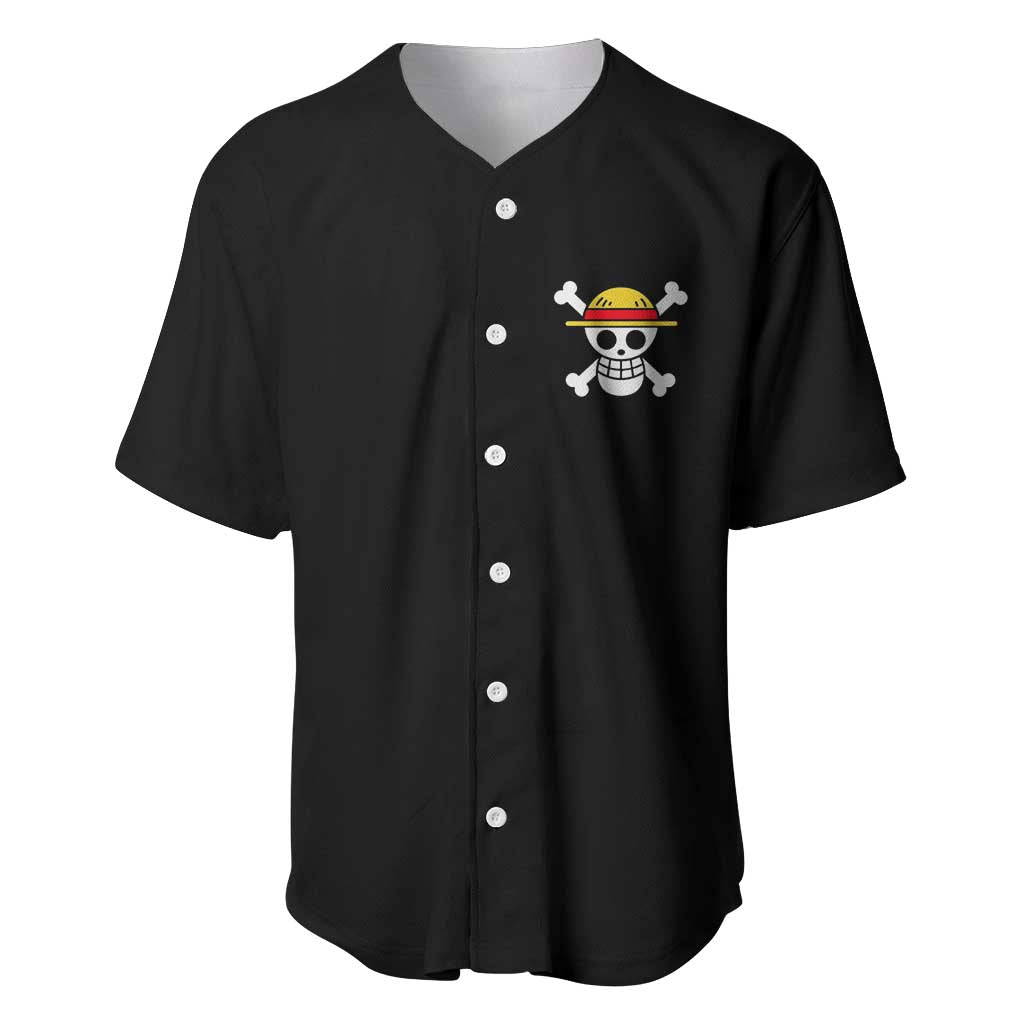 Monkey D. Luffy One Piece Baseball Jersey Anime Style